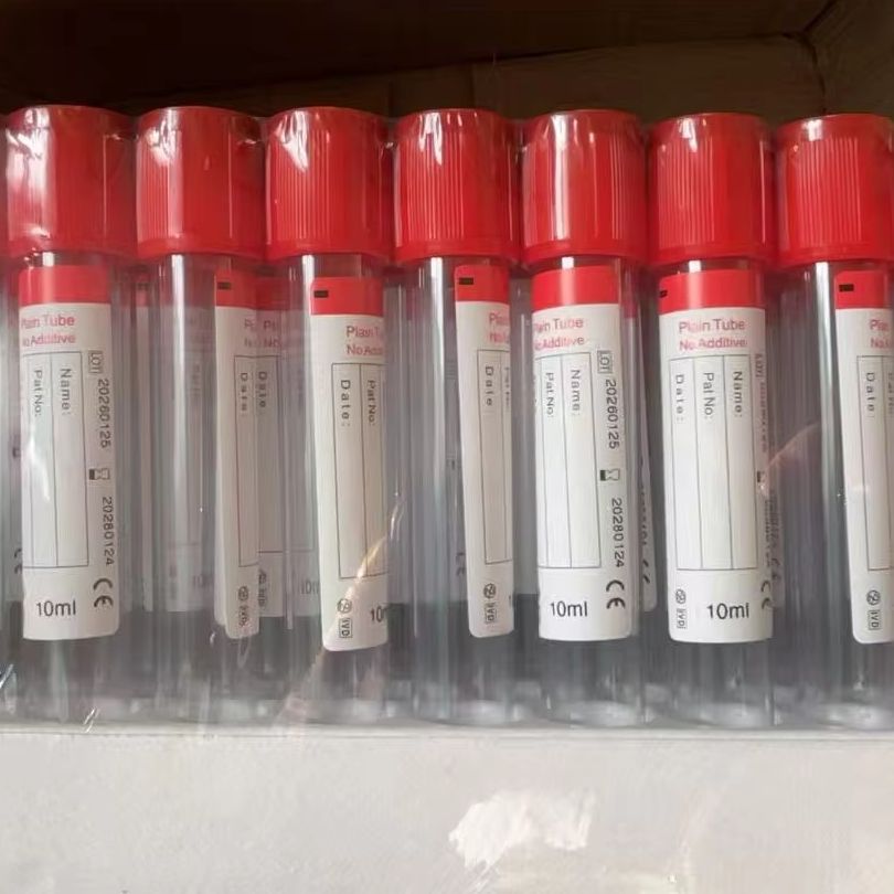 Blood Collection Tube - 100 Pcs Red‑cap No‑additive Vacuum Blood