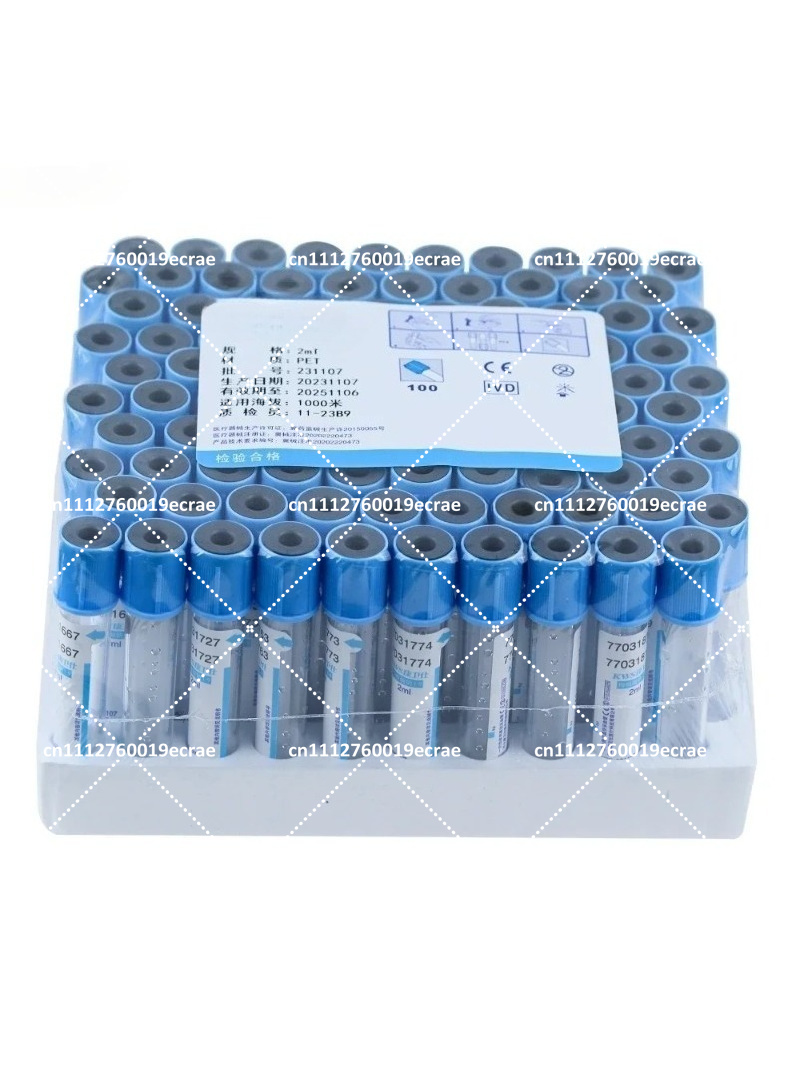 Blood Collection Tube - 100pcs Anticoagulant Blood Collection Tubes, Sodium
