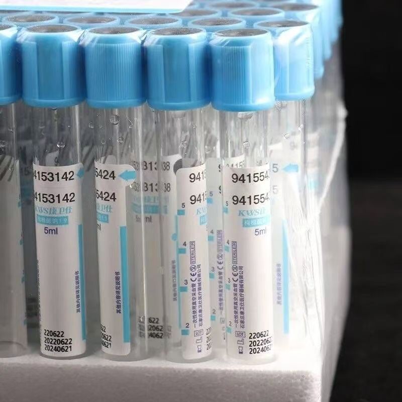 Blood Collection Tube - Disposable sodium citrate 1:9 sterile vacuum