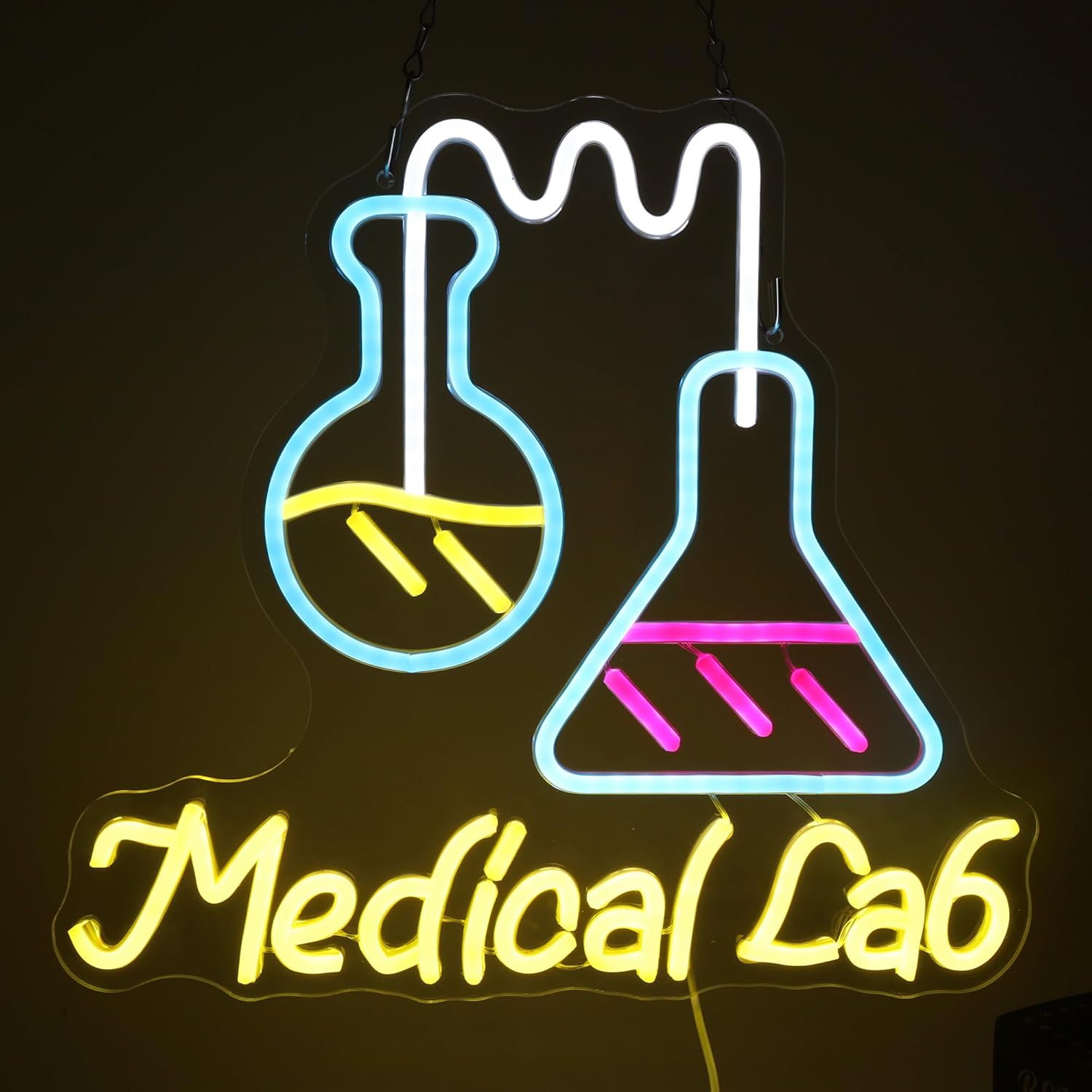 Science Laboratory Neon Sign U - Medical Lab And Science 评论和价格